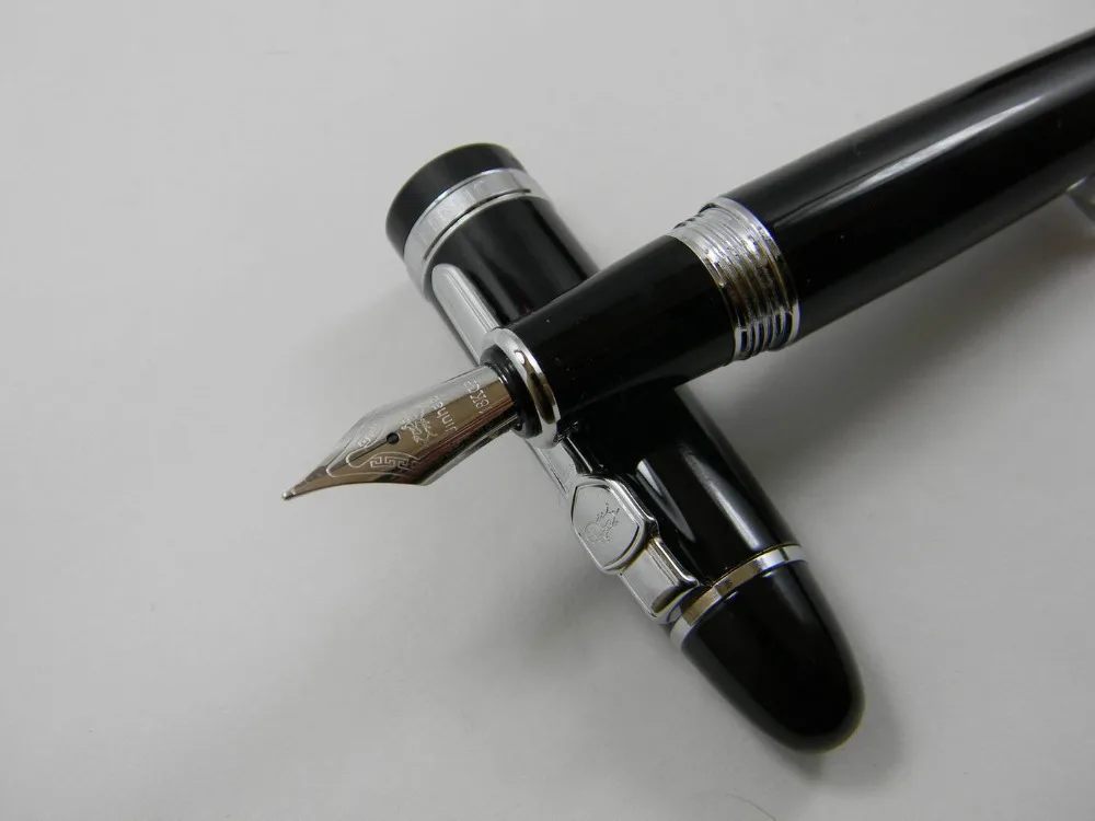 JINHAO 159 яркая черная авторучка М перо спиральный твист