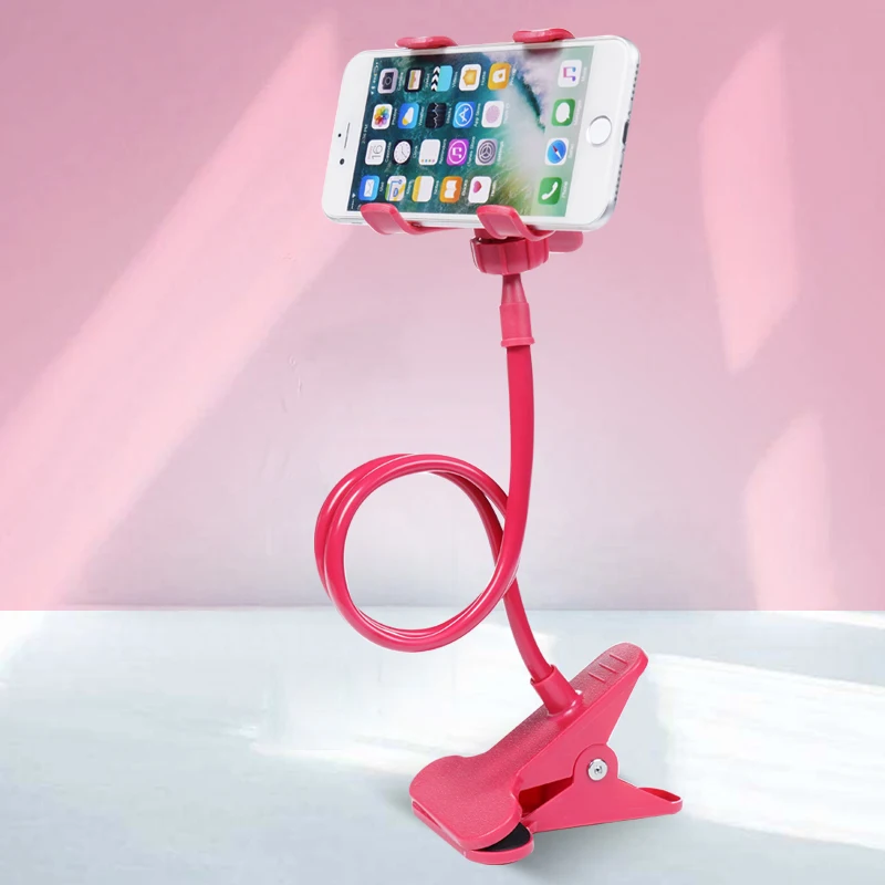 TURATA Universal 360 degree Rotating Flexible cellphone holderClamp Lazy Tablet Mount Bracket Long Arm Holder For iPhone 7 Plus | Мобильные