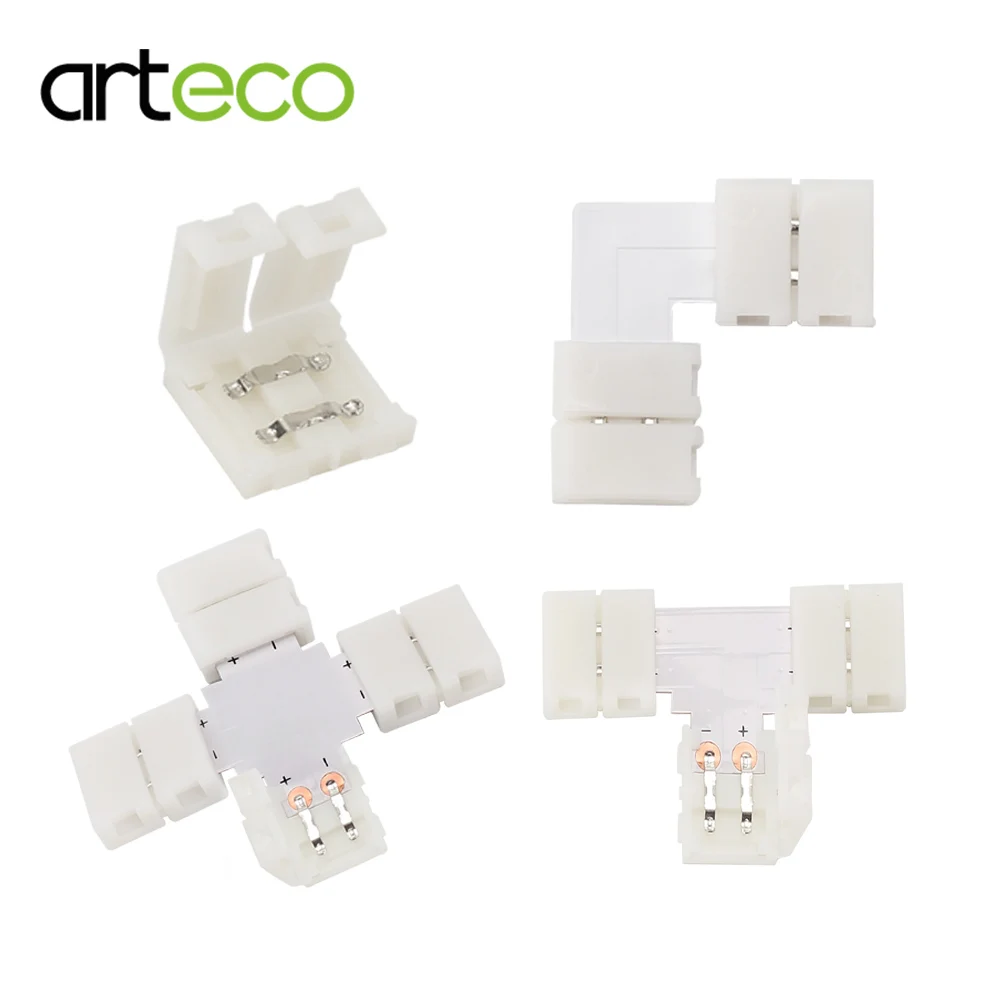 5 шт. 2 контактный разъем для светодиодной ленты L образной формы/T формы/X формы