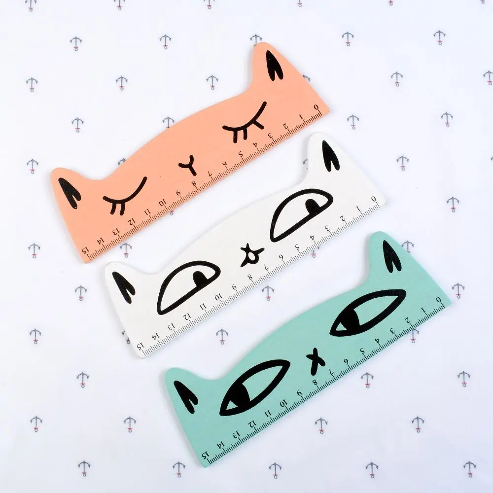 

Линейка деревянная Kawaii, 15 см, для рисования и обучения