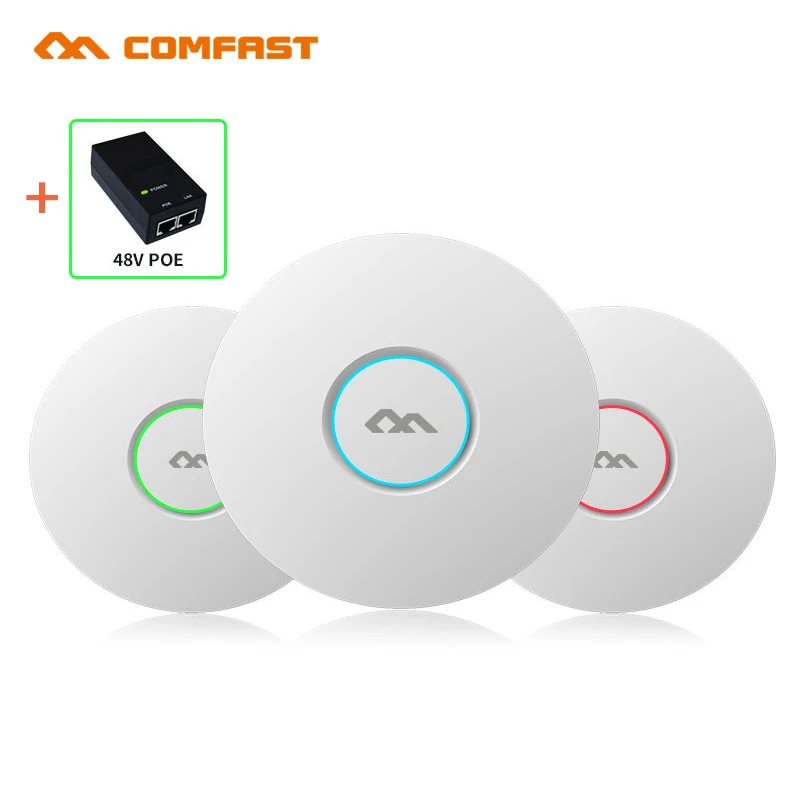 Comfast CF-E320V2 беспроводной Потолочный AP Точка доступа крепление предприятия Wi-Fi системы 300 Мбит/с сети длинный диапазон IEEE 802.11n
