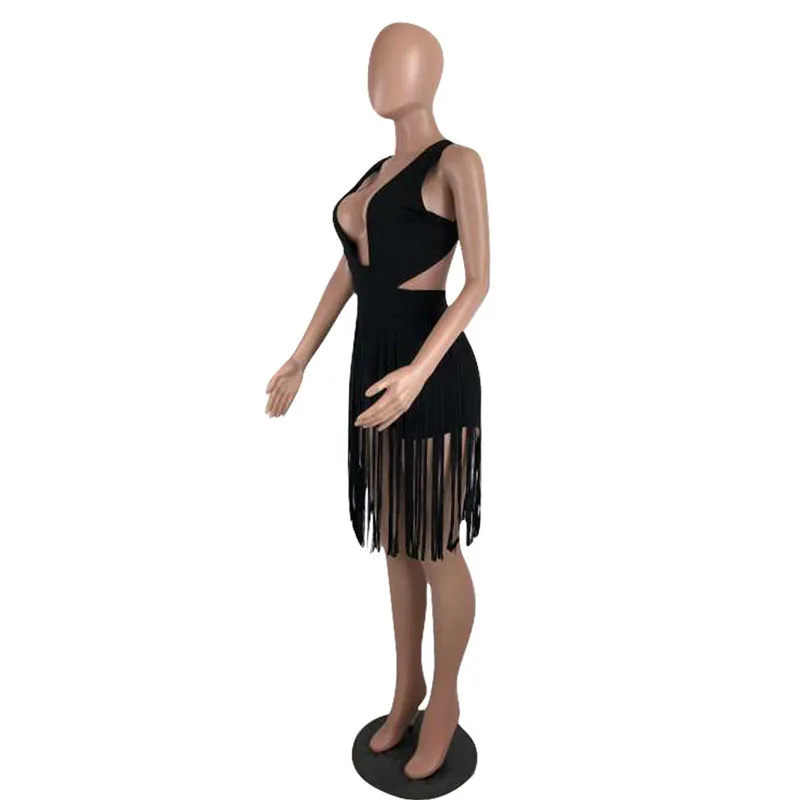 Женские летние пляжные платья сарафан с V-образным вырезом без рукавов открытой