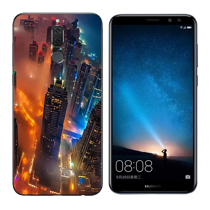 Чехол для Huawei Mate 10 Lite 5 9 &quotчехлы телефонов с принтом&quot волны &quotдля Nova 2i Мягкая