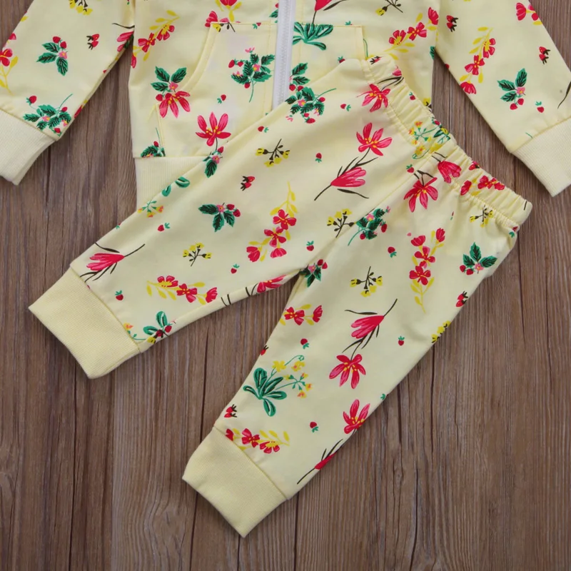 0-2 years old with floral suit and hooded |