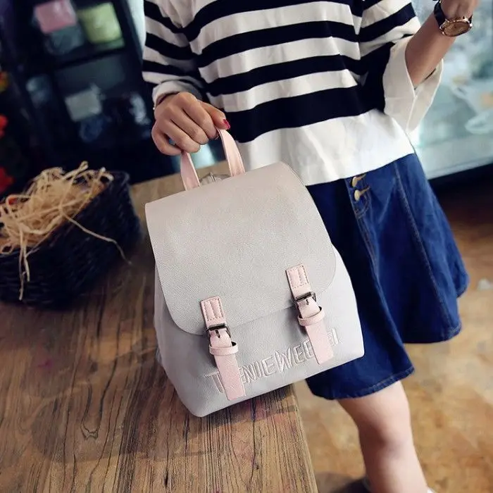 

Korean summer 2017 new shoulder bag tide small fresh female college students leisure backpack bag wind