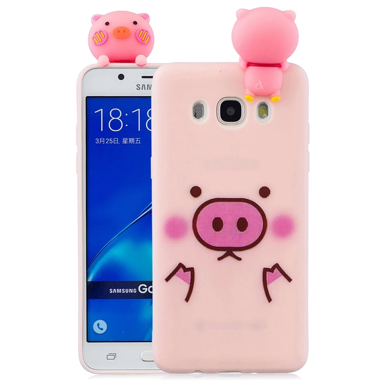7 Etui для samsung J5 чехол для Galaxy J3 3D мультяшная Панда Свинья Единорог силиконовый чехол для Funda samsung J3 J5 J7 чехол - Цвет: 7