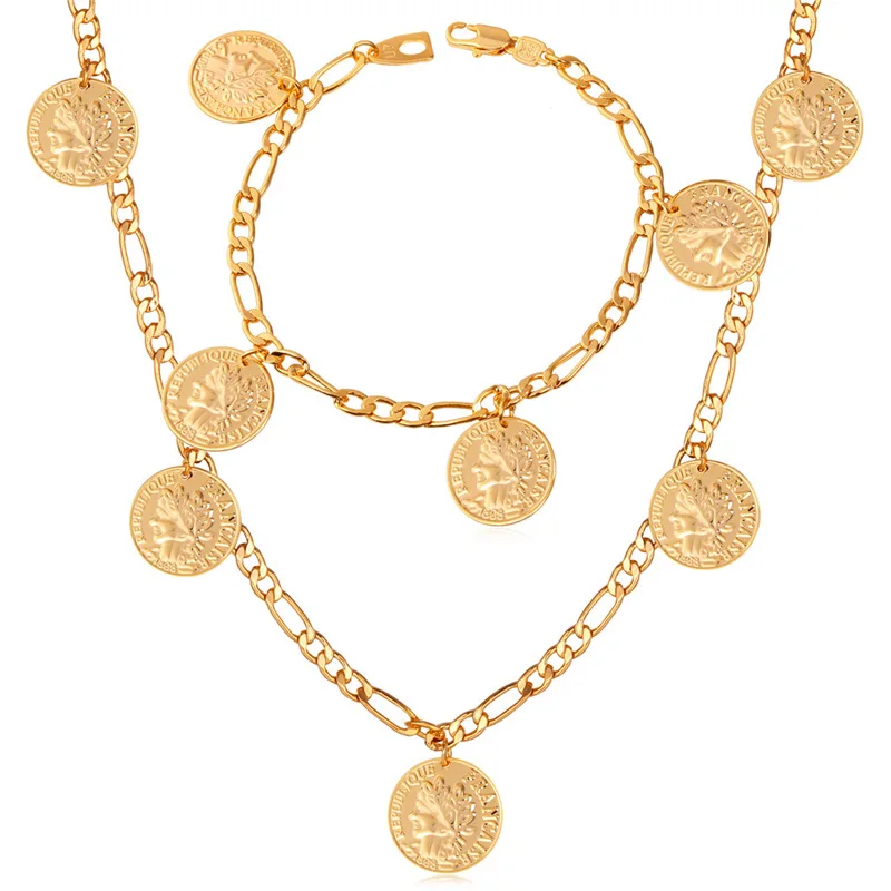 Kpop классическое французское ожерелье браслет золотого цвета массивные цепи