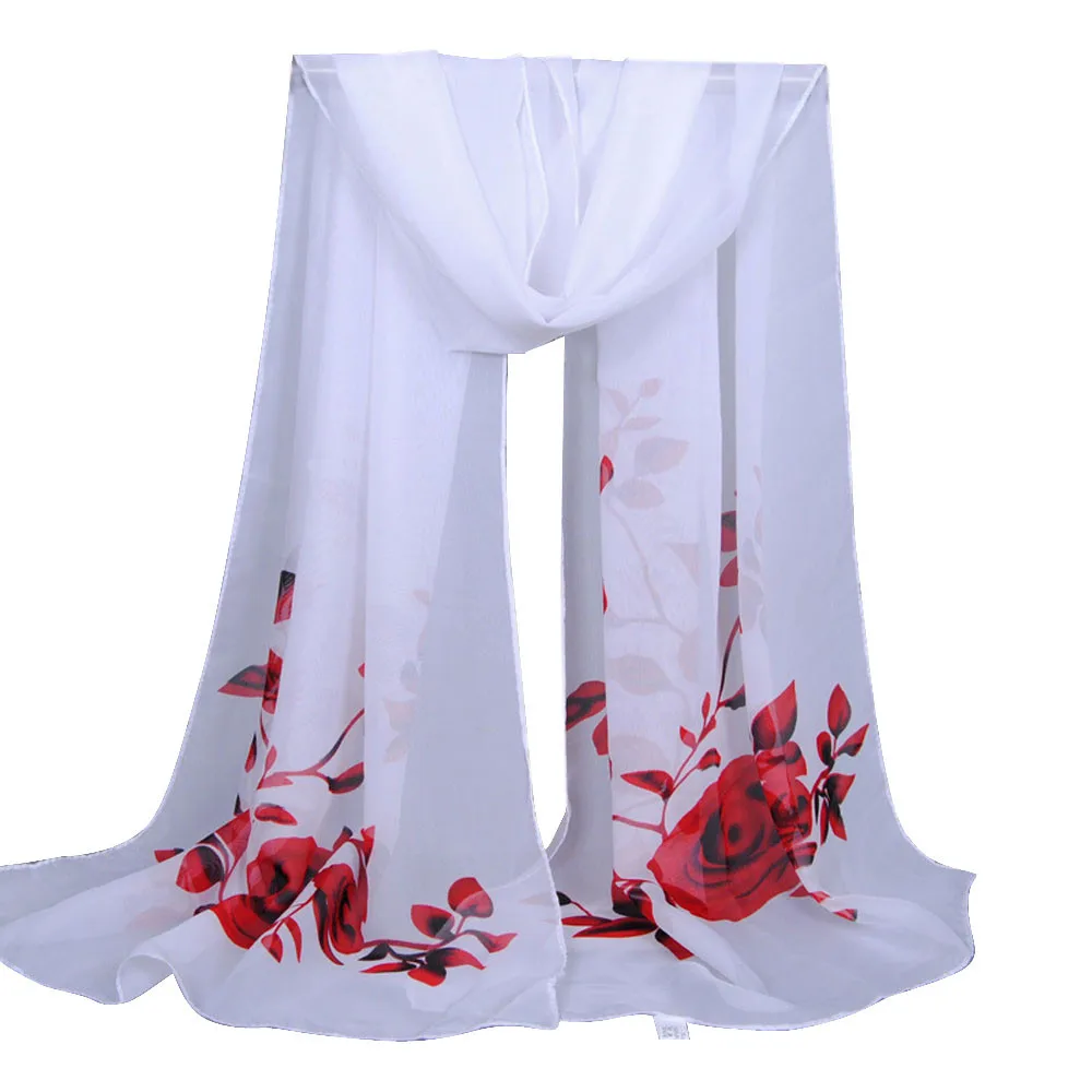 2018 Шарф Длинный мягкий шарф Женская шаль шифоновые шарфы осенние аксессуары