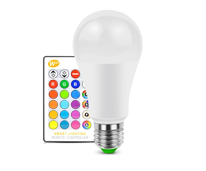 Умный E27 светодиодный RGB RGBW RGBWW волшебный светильник лампа 5 Вт 10 Вт 15 Вт 110 В-220 В Светодиодный точечный светильник+ ИК-пульт дистанционного управления или Bluetooth 4,0 управление через приложение