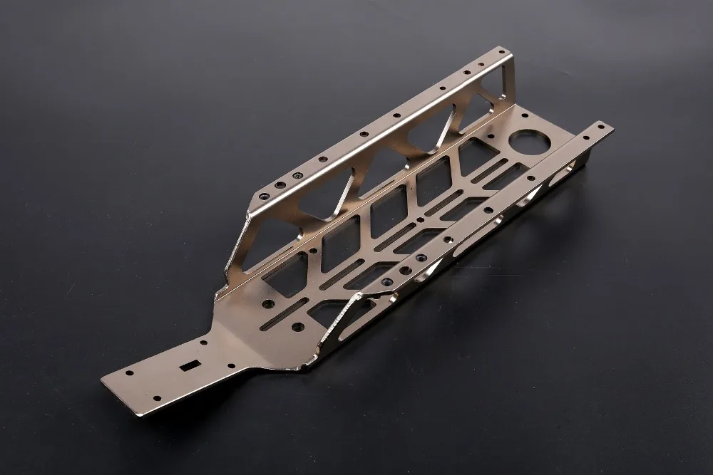 CNC обработанный основной шасси для 1/5 rc автомобиля hpi km rovan baja 5b. СС|Детали и