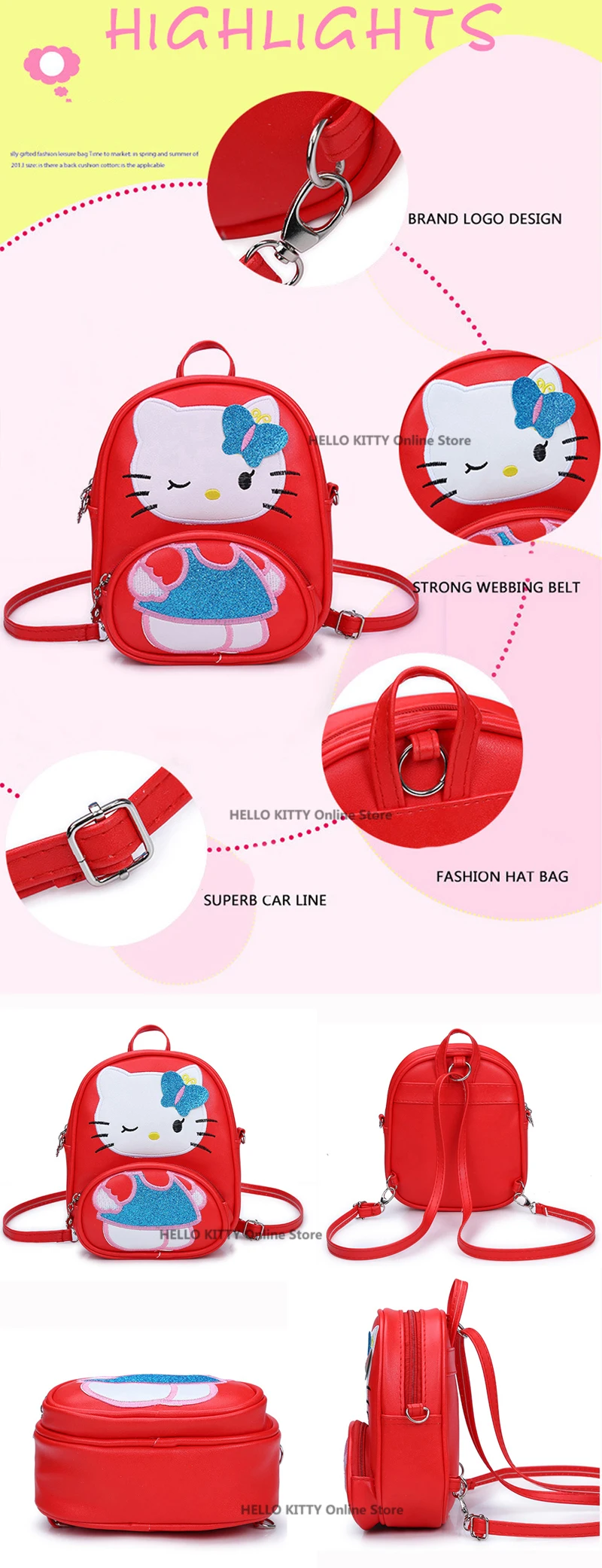 hello kitty Мышь Сумка детская школьная сумка для девочек рюкзак для детей девочек милые дети мальчик PU мультфильм сумки для детского сада
