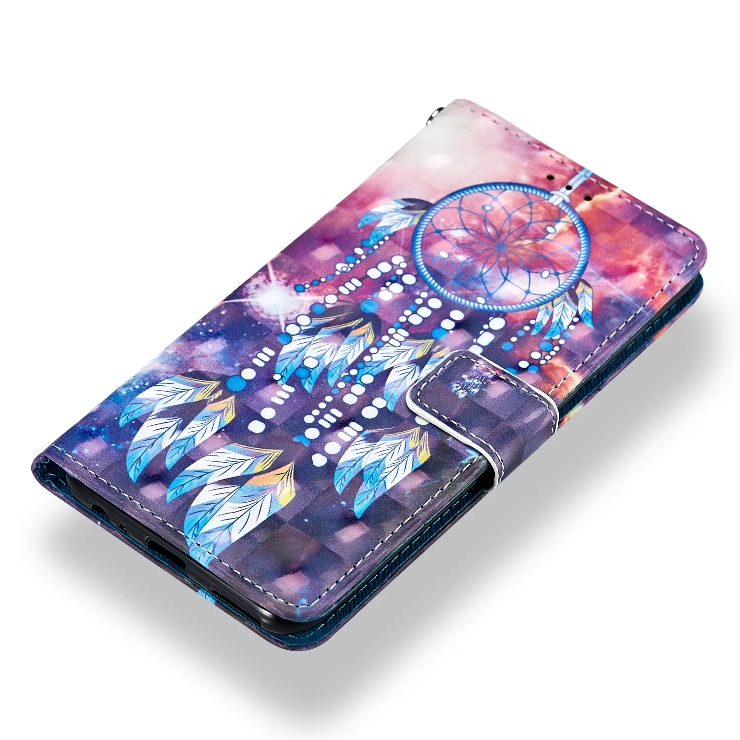 Роскошный 3D окрашенный кошелек кожаный чехол для Huawei Mate 10 Pro Lite карта PU откидная