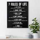 7 правил жизни наблюдайте за своими мыслями мотивационны и печать холст для живописи для спальни классной комнаты Офис