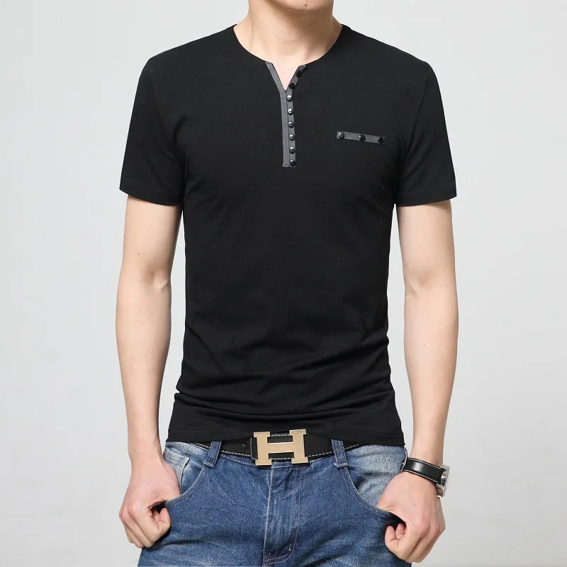 Для мужчин футболка Рубашка с короткими рукавами майка Мужской Твердые Хлопок s