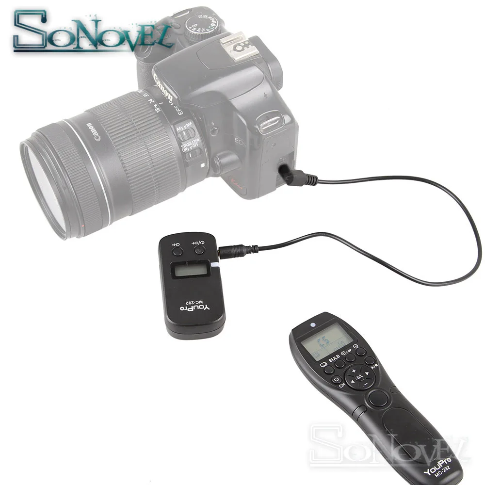 YouPro MC-292 DC0/DC2/N3/S2/E3 2,4G Беспроводной дистанционного Управление и функцией дистанционного спуска затвора объектива Цифрового Фотоаппарата Canon/sony/Nikon/Fuji/Panasonic/Olympus