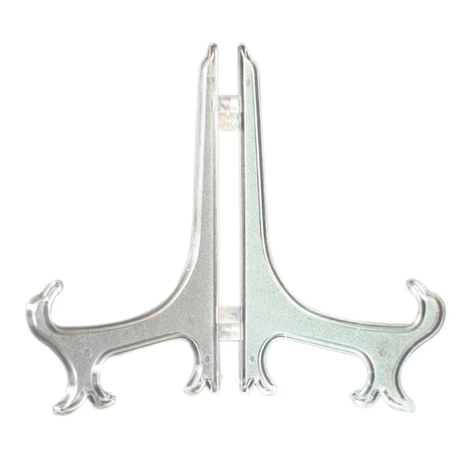 Оптовая продажа 5 шт * Прозрачный 7 &quotДисплей мольберт подставка тарелка чаша