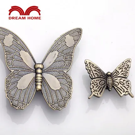 1 шт. бабочка старинная ручка из цинкового сплава и для антикварного искусства в