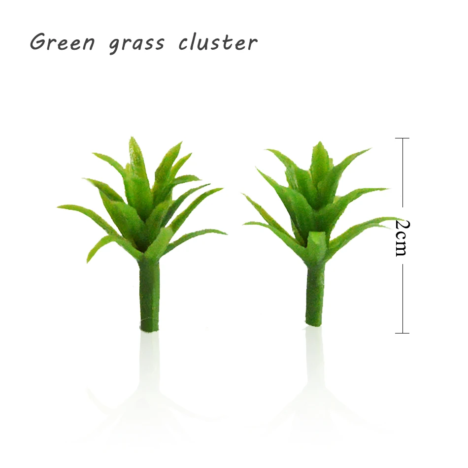 

2 см масштаб искусственная трава ABS DIY пластиковое растение для архитектурного строительства поезд макет игрушки зеленое дерево багажник ла...