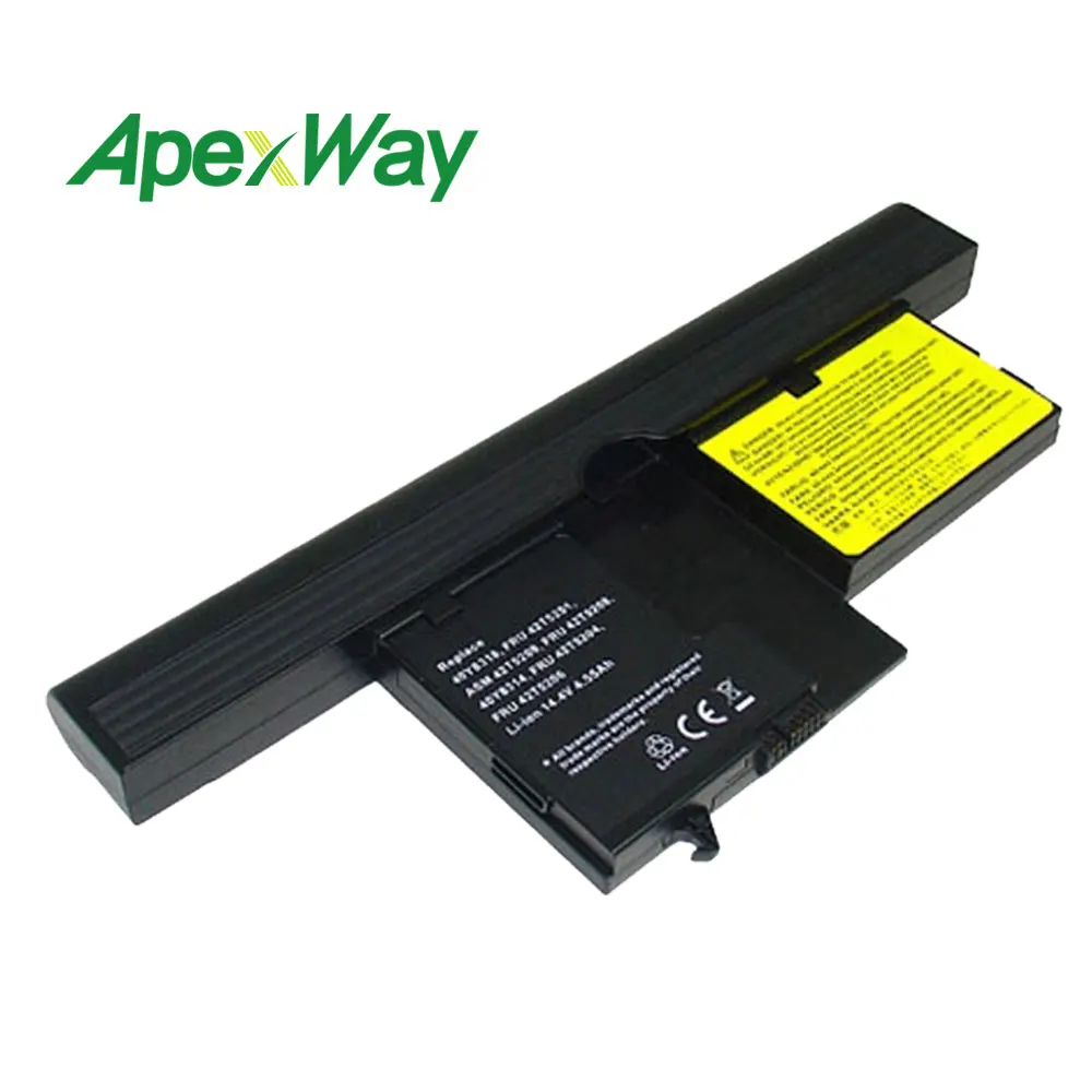 

4400mAh 14.8V 8 CELLS Battery For Lenovo ThinkPad X60 X6 Tablet PC 42T5206 42T5208 42T5251 40Y8314 40Y8318 42T5209 42T5204