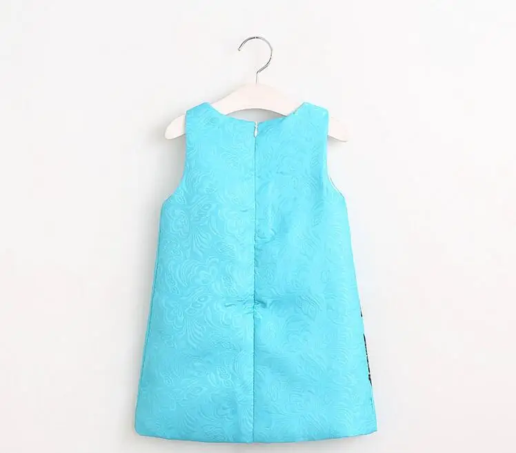 Toddler Girl Fashion Dresses Spring Autumn Little Party Dress Princess Letter Print For Kids Sky Blue Clothing | Детская одежда и