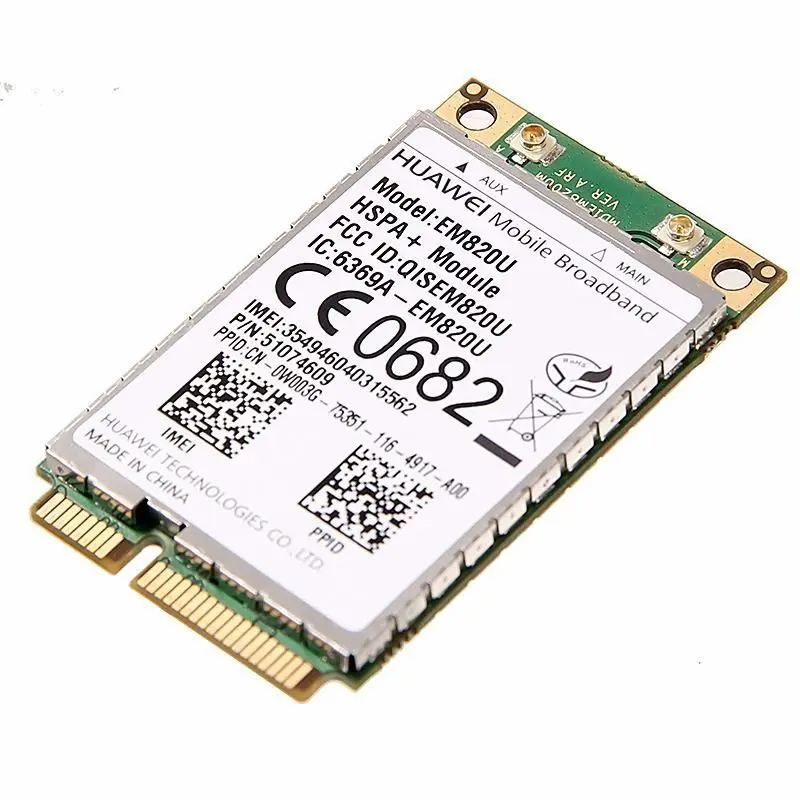 Разблокированный HuaWei EM820U беспроводной 3G WWAN 21 Мбит/с HSPA + GSM/EDGE/GPRS PCI E карта|3g wwan|3g