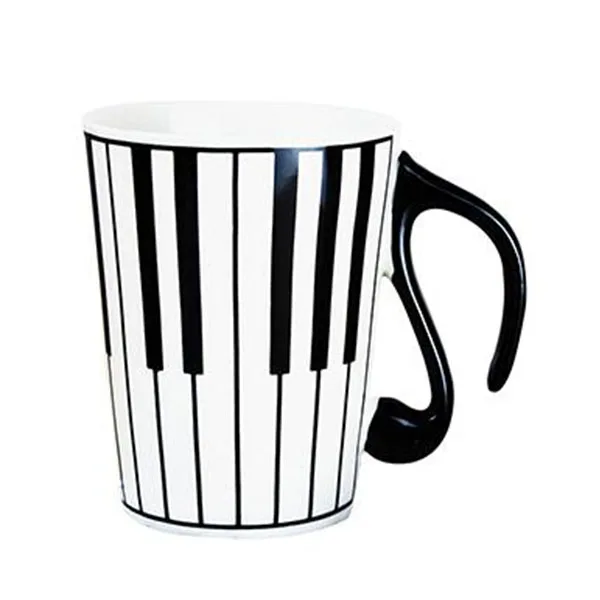 B Transhome Creative Coffee Mug Ceramic Mugs And Cups For Tea Milk Cup Music Mug 300ml Travel Coffee Mug For Lover Valentines Gift - Цвет: B
