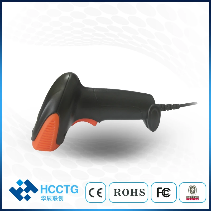 Дешевый проводной ручной CMOS 2D сканер штрих-кода Auto Sense USB RS232 |