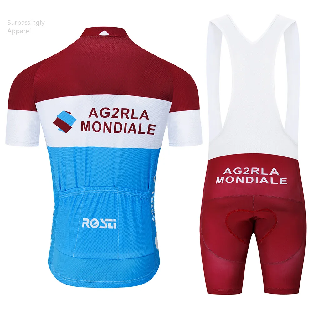 2019 Синяя команда AG2R Велоспорт Джерси велосипедный комплект MTB Ropa Ciclismo мужская