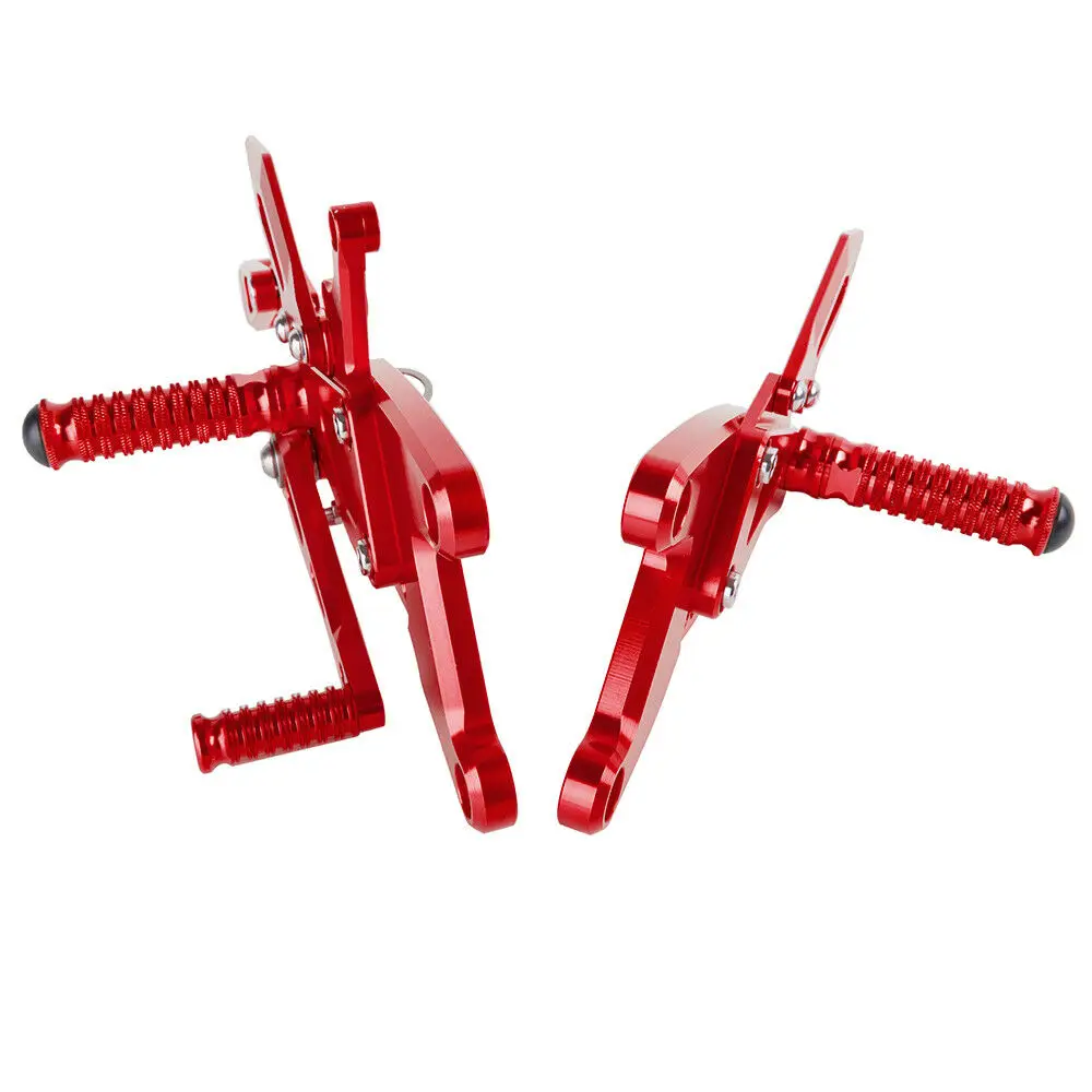 LJBKOALL YZF-R1 Мотоцикл с ЧПУ Алюминиевый Регулируемый Rearsets задние наборы подножки для YAMAHA YZF R1