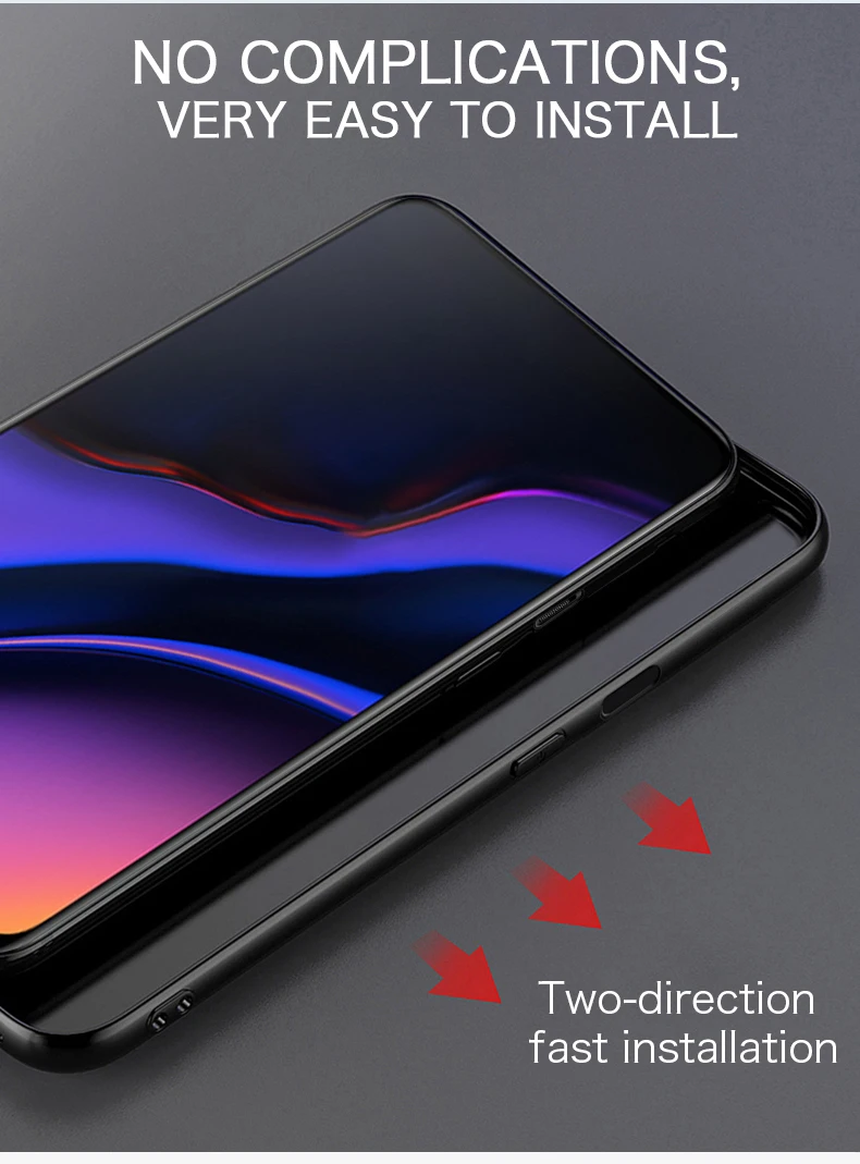 Для Oneplus 7 Pro чехол-накладка Mofi для Oneplus 7 Чехол 1+ 7 Pro косой нескользящий Противоскользящий предотвращающий падение скольжения Move One Plus 7Pro
