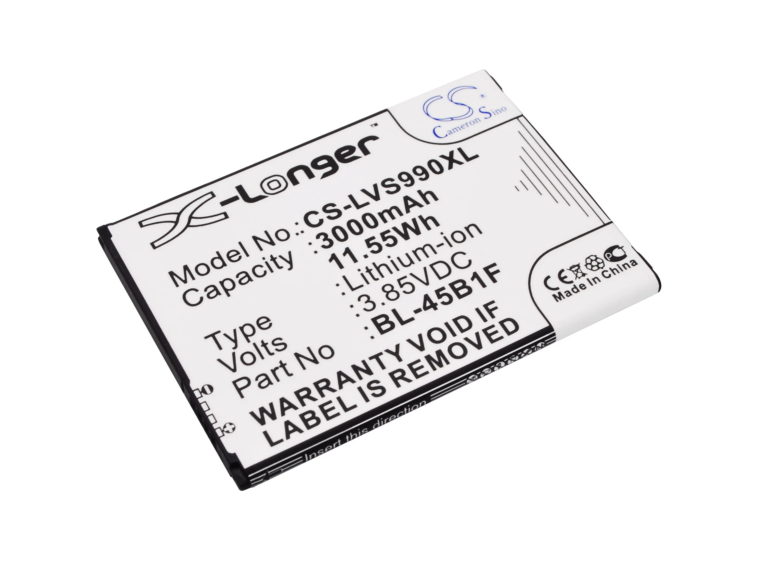 Аккумулятор Cameron Sino для LG V10 F600 F720S H900 H901 H960 H961N H962 H968 K540 K550 K557 LS775 VS835 VS990 3000 мАч |