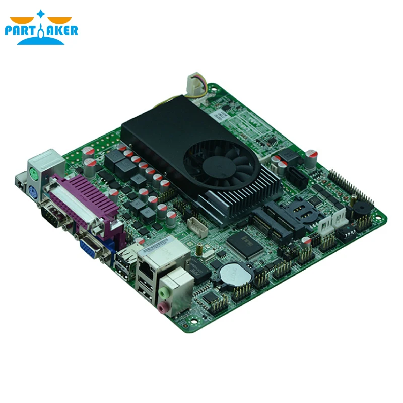 1037u DC 12 В двойной 24 бит LVDS pos промышленные Материнские платы ATM мини-itx промышленных