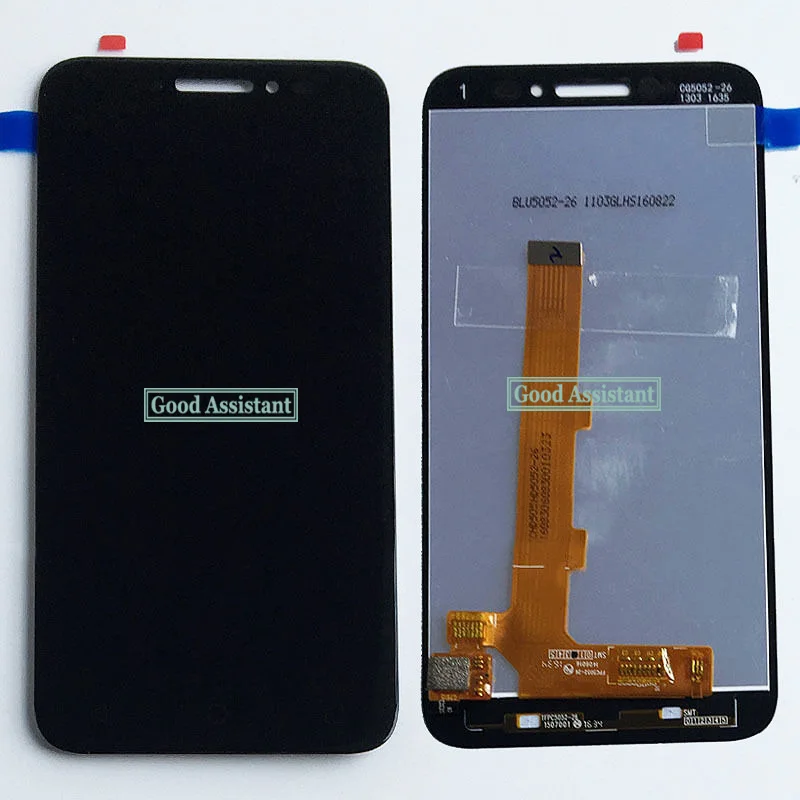 Белый/Черный Полный ЖК дисплей + дигитайзер сенсорного экрана для Alcatel One Touch Shine Lite