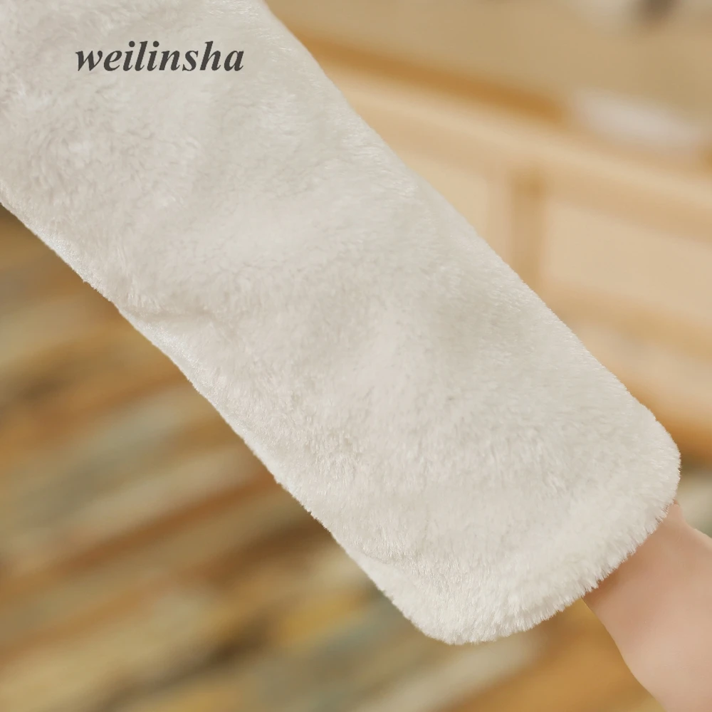 Weilinsha искусственный мех теплый для взрослых дешевый цвет слоновой кости