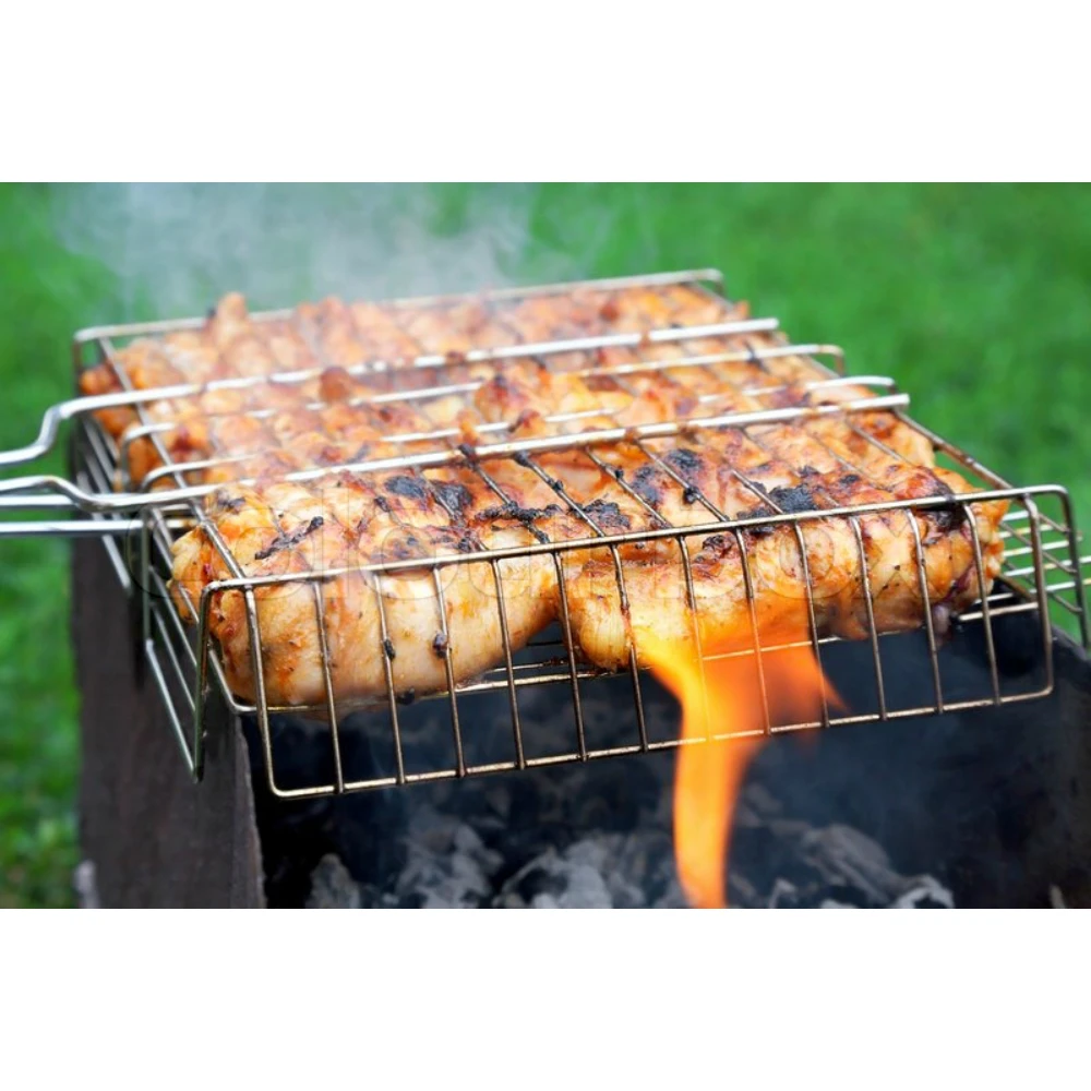 РЕШЕТКА-ГРИЛЬ GRILLBOOM антиприграрное покрытие 62*(30*24*4)см | Спорт и развлечения