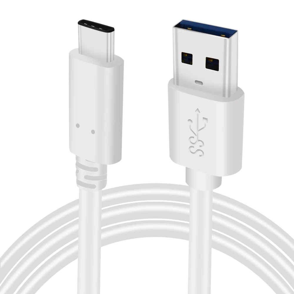 PVC C-A3.0 White Кабель USB C удлиненный 10 футов 3 м USB-C 3,1 тип-c к USB 3,0 тип-a кабель для зарядки и передачи данных для iPad Pro Galaxy Tab S4 nintendo Switch - Цвет: PVC C-A3.0 White