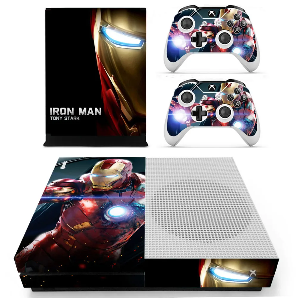 Мстители Железный человек кожи наклейка для Microsoft Xbox One S консоль и контроллер скины стикеры s для Xbox One тонкий виниловое покрытие