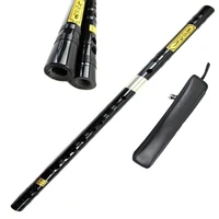 professional bamboo flute national musical instrument dizi flautas china concert flute black horns with bag and accessories