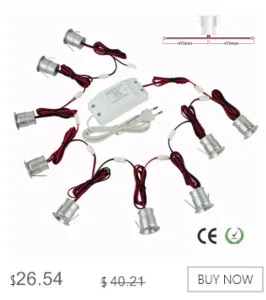1 Вт 60D/120D светодиодный мини-прожектор DIY шкаф шоу корпус потолочный светильник AC85-277V вход затемнения 25 мм вырез светильник 9 шт./компл