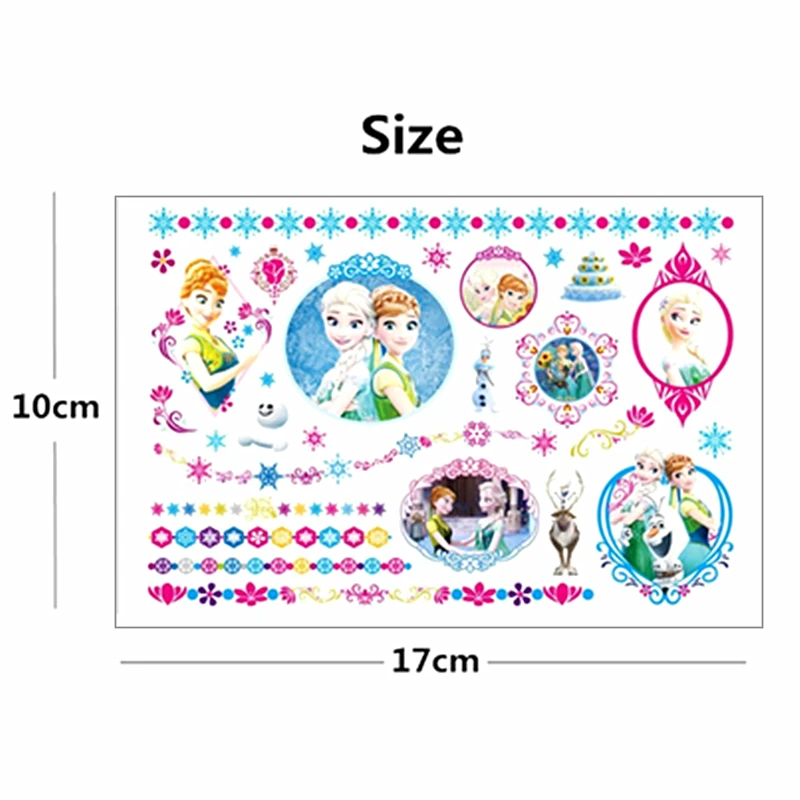 SHNAPIGN ледяная принцесса сестра ребенок временная татуировка боди арт флэш тату