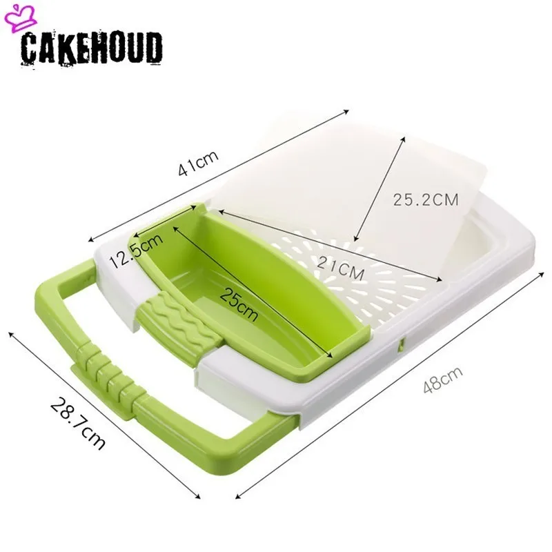 CAKEHOUD творческий Вырезать растительного разделочную доску Многофункциональный раковина сушилку Пластик стока разделочная доска Кухня аксессуары