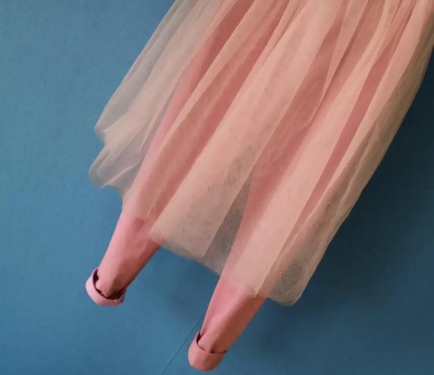 Новые Девушки Дети Корея Моды Сетки Юбки Брюки принцесса Детские Сладкая Гетры 6