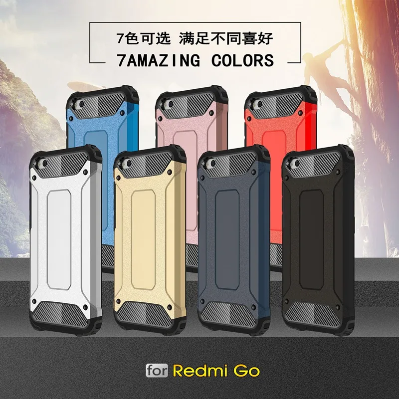 Противоударный защитный чехол Redmi GO для Xiaomi Redmi GO, силиконовый чехол-бампер из гибридного материала для Redmi GO, чехол для телефона Xiomi Redmi GO