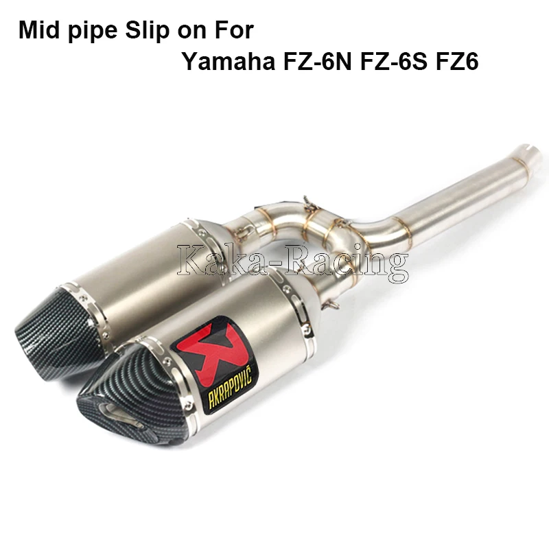 Выхлопная труба мотоцикла полная система для Yamaha FZ6 S2 FAZER FZ6N FZ6S скользящая по