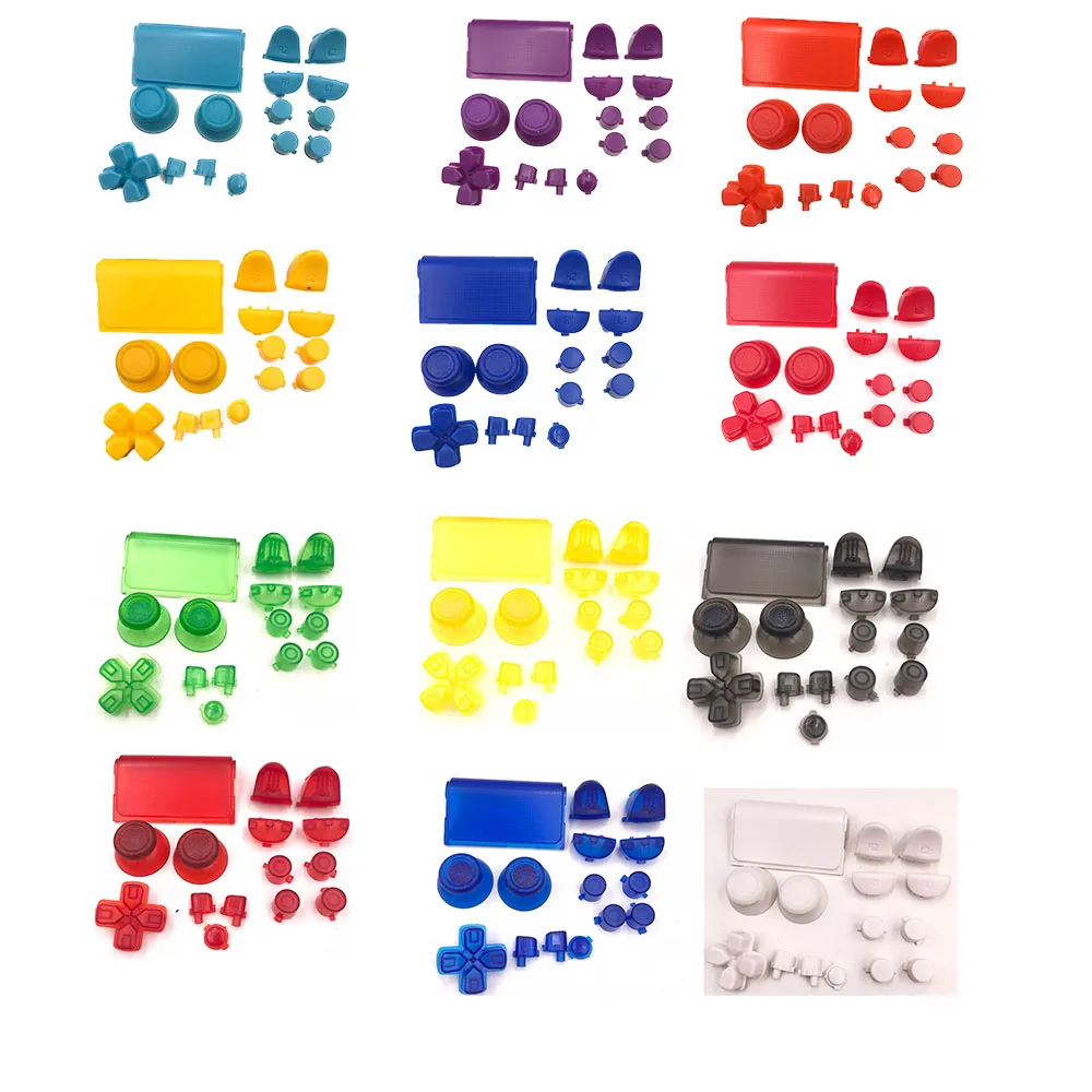Цветной полный набор Thumbstick D pad R1 L1 R2 L2 кнопки направления ABXY JDS001 011 для контроллера