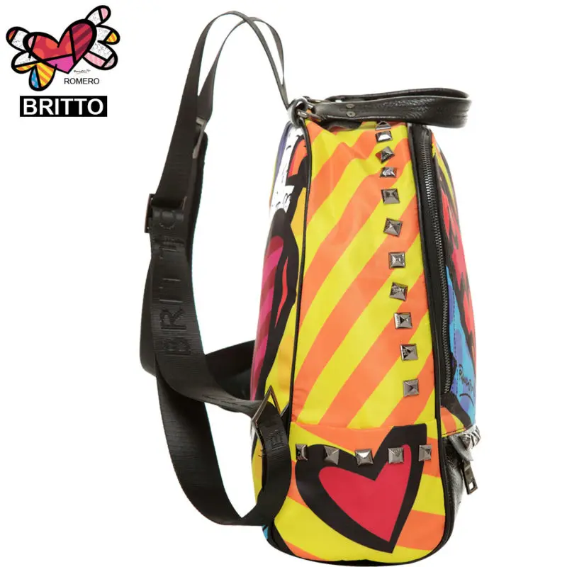 2017 Purchase BRITTO Printing Backpack Student School Bags Graffiti Style Bookbags Vintage Laptop Backpacks | Багаж и сумки