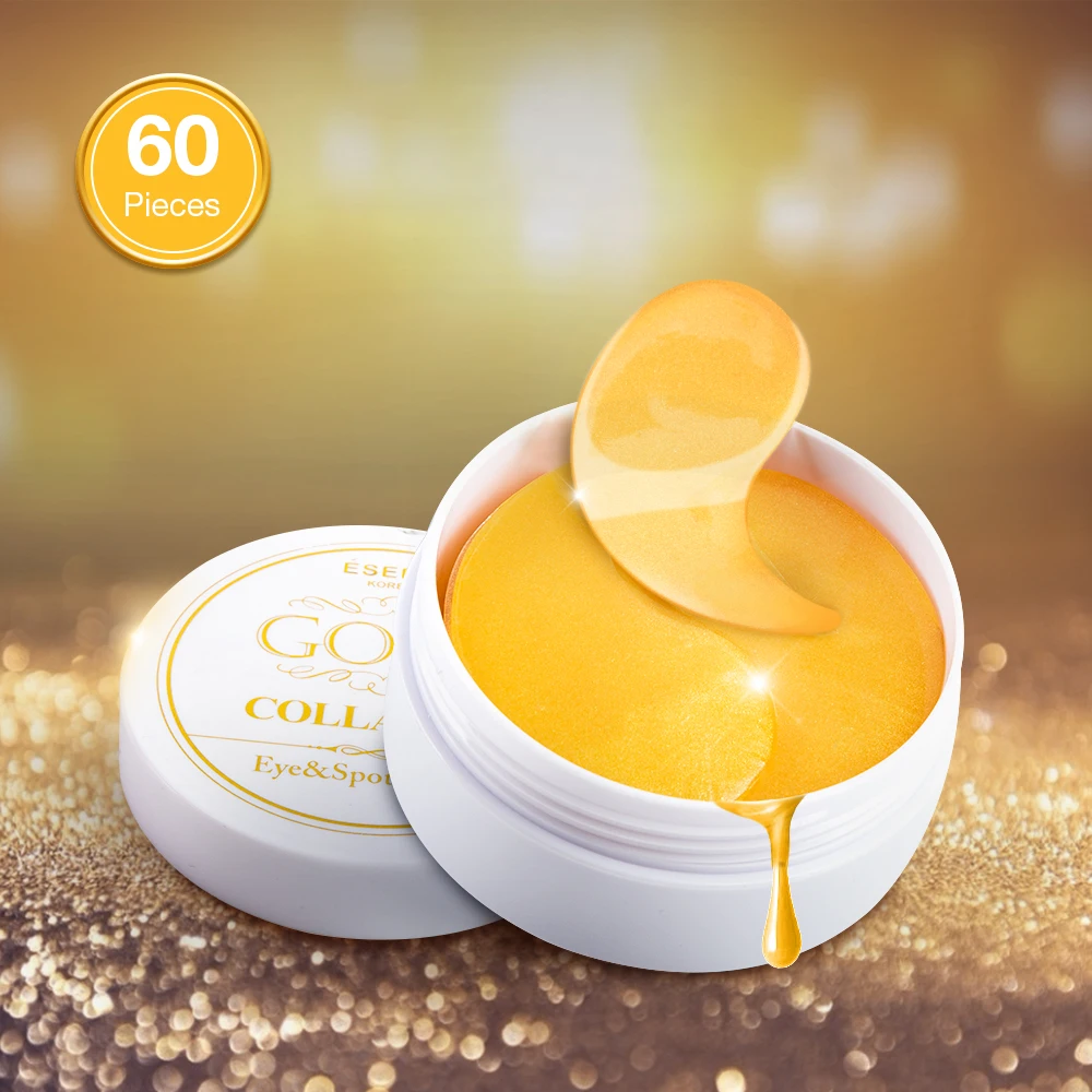 Золотистые патчи для глаз 60 шт маска увлажняющая анти отечность возраст сна
