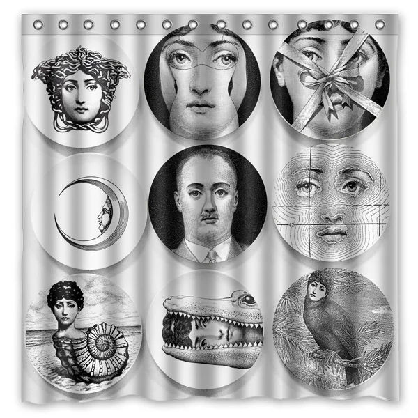 4 Rosenthal Piero fornasetti декоративные Душ Шторы Водонепроницаемый полиэстер ткань Ванная комната Шторы s персонализированные занавеска для ванной - Цвет: 4
