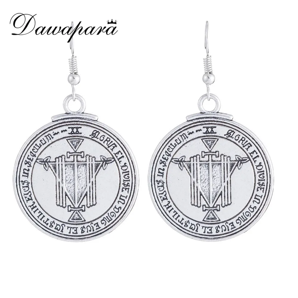 Серьги Амулеты для женщин серьги с подвеской wicca талисман Honor and Riches Pentacle|pendant
