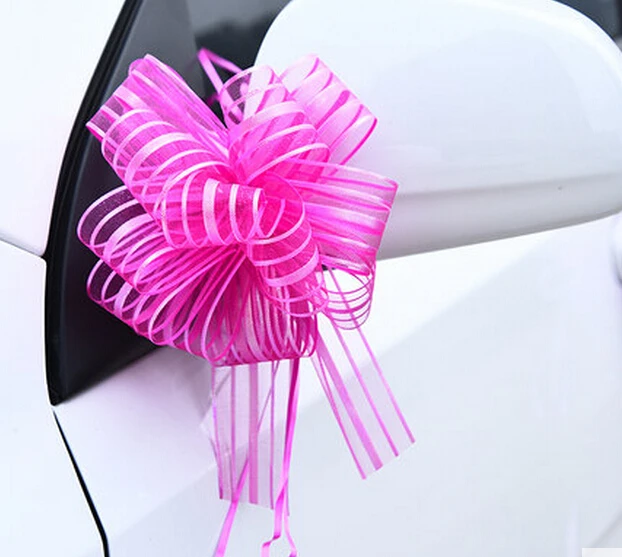 Оптовая продажа 50 шт. бант из органзы большого размера свадебные украшения для